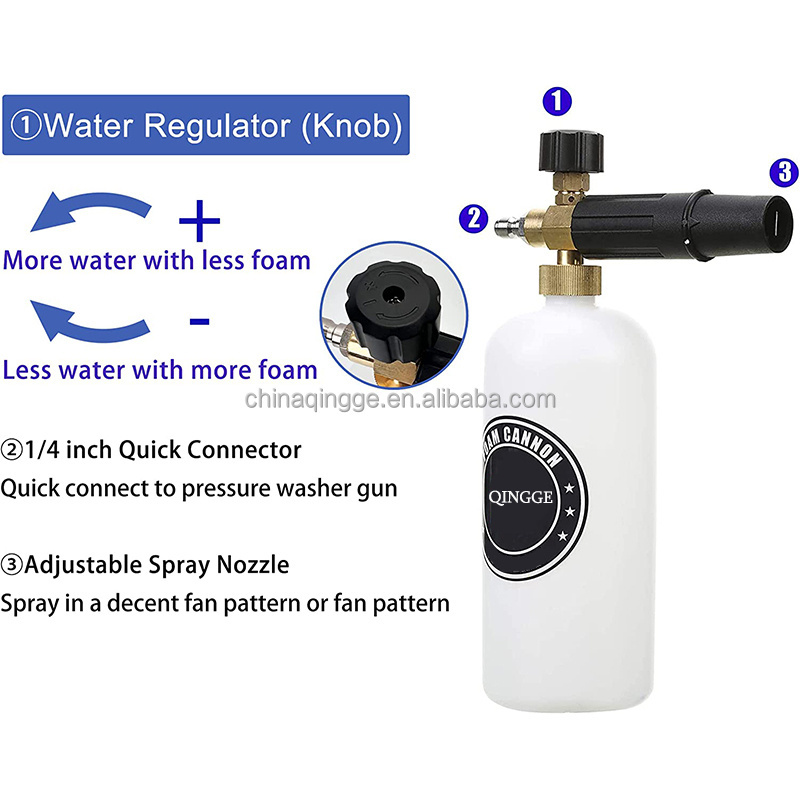 Custom Car Wash Gun Foam Cannon Gun Car Wash Spraying Cordless High Pressure Washer Gun High Pressure Car Washer Pressure Washer