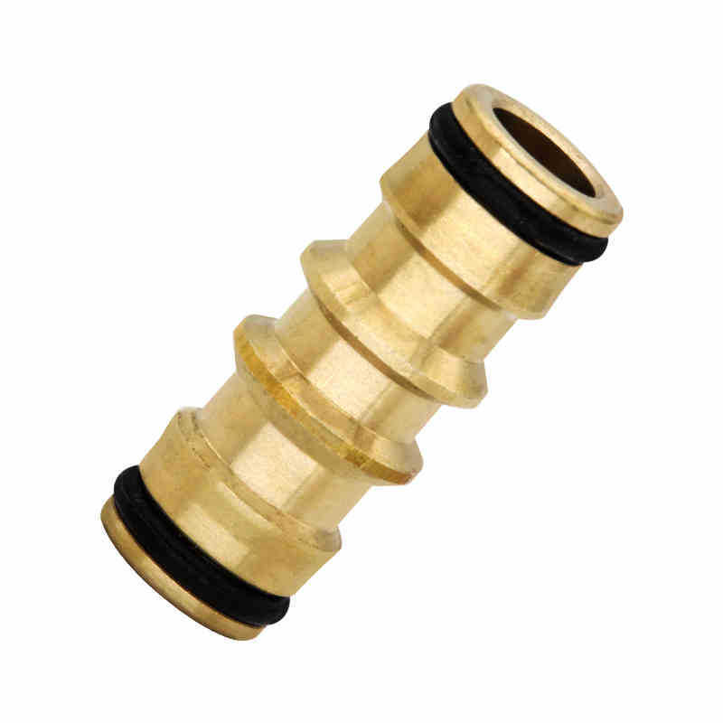 Factory Solid Brass Double Male Garden Hose Connector Extender Water Hose Pipe Tube Fittings Repair Joint Garden Hose Connector