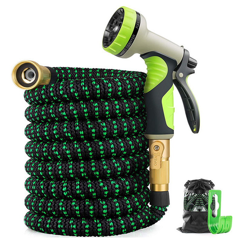 Wholesale 100ft Flexible Expandable Garden Water Hose Nozzle Spray Gun Durable Magic Expandable Garden Hose Pipe for Irrigation