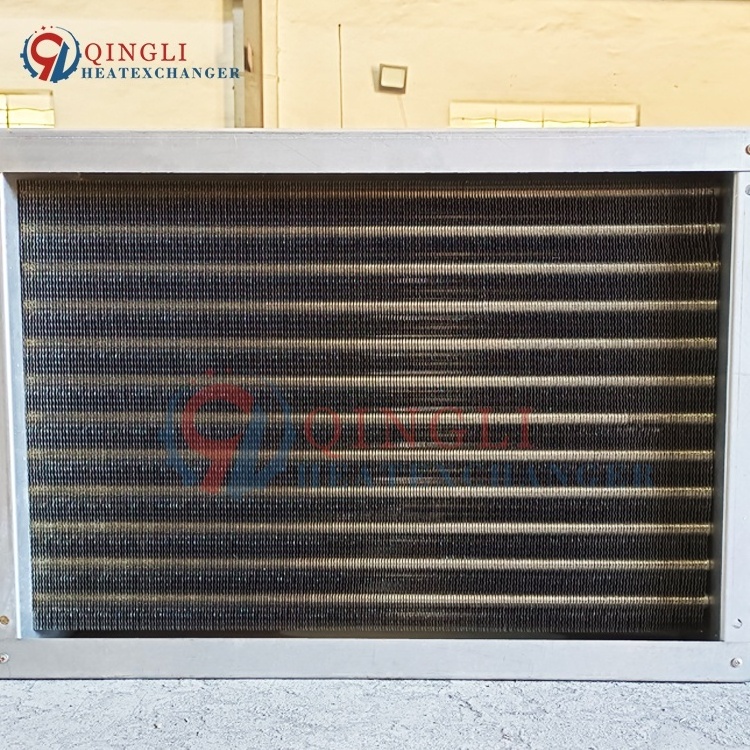 Air to Water Fin Type Heat Exchanger with Fan Copper Water Chilled Coil