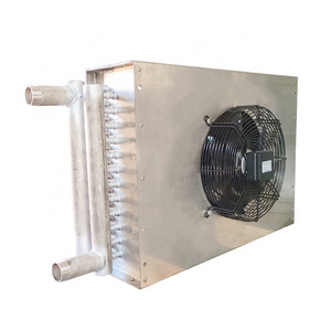 Air to Water Fin Type Heat Exchanger with Fan Copper Water Chilled Coil