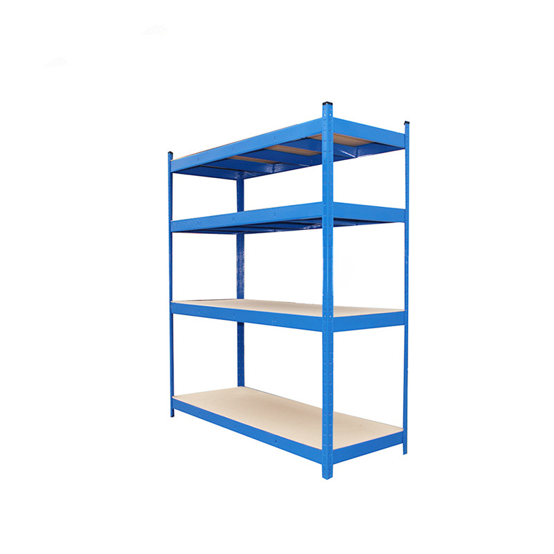 Heavy duty 5 layers stacking storage boltless rack black garage shelf