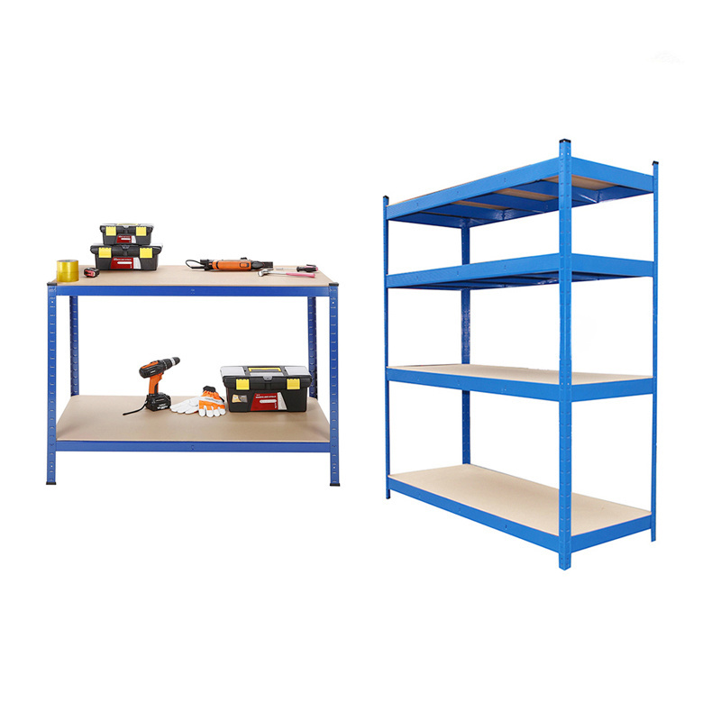 Storage Shelf Rack Easy Install 4 Layers Metal Customizable Steel shelving