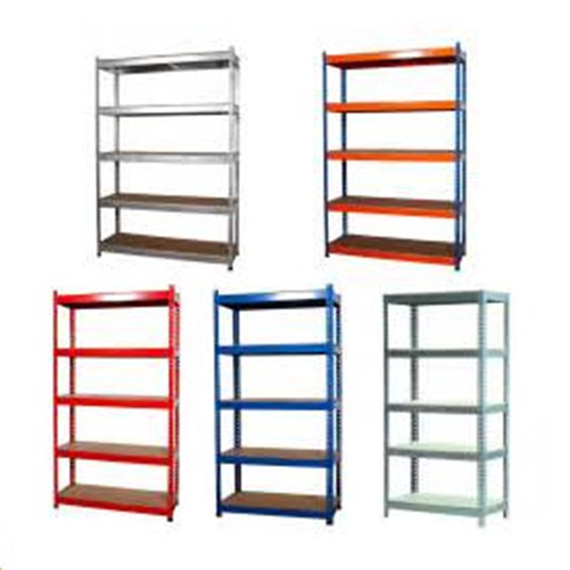 Heavy duty metal 5 tier adjustable steel shelving storage rack shelves