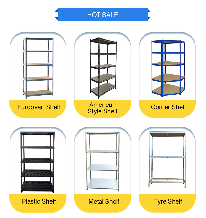 Storage Shelf Rack Easy Install 4 Layers Metal Customizable Steel shelving