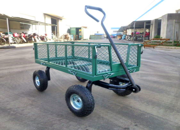 Good quality steel mesh garden cart used garden wagon cart