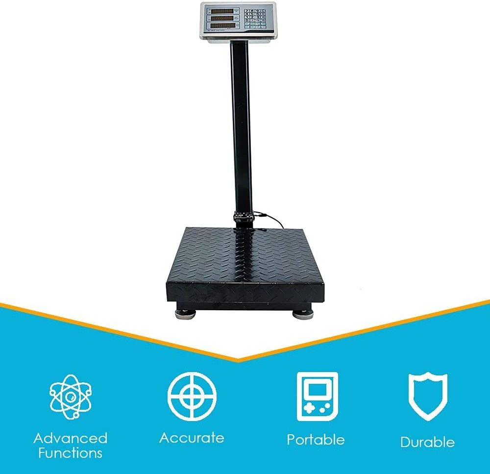 TCS Electronic Platform Scale 300kg Bench Weighing Scale 100-240V/50-60HZ