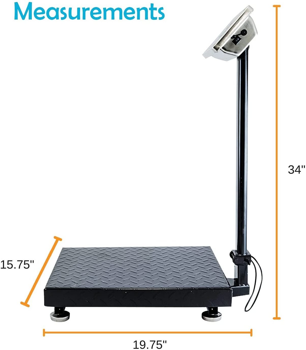 TCS Electronic Platform Scale 300kg Bench Weighing Scale 100-240V/50-60HZ