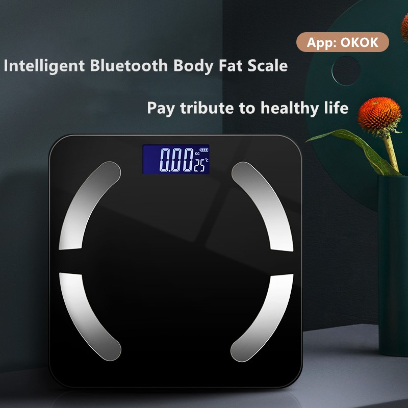 Weighing Smart Scale Bluetooth Digital Wireless Small Electronic Weight Body Fat Scale Bathroom Digital Scale