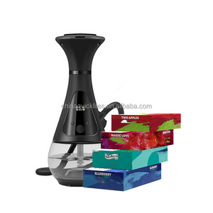 custom ookaeing hookah with empty shisha flavor ceramic pod which you fill flavor again for electronic hookah shisha