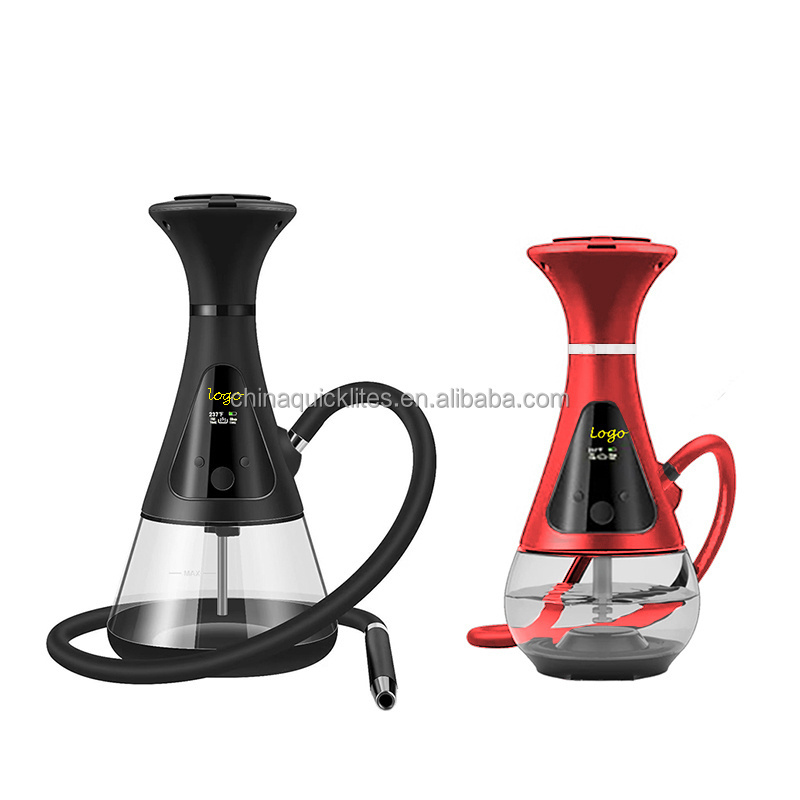 custom ookaeing hookah with empty shisha flavor ceramic pod which you fill flavor again for electronic hookah shisha