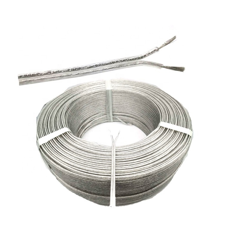 SPT-2 Transparent PVC Insulation Two Core Tinned Copper Flat Wire