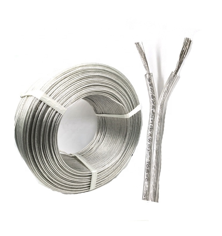 SPT-2 Transparent PVC Insulation Two Core Tinned Copper Flat Wire