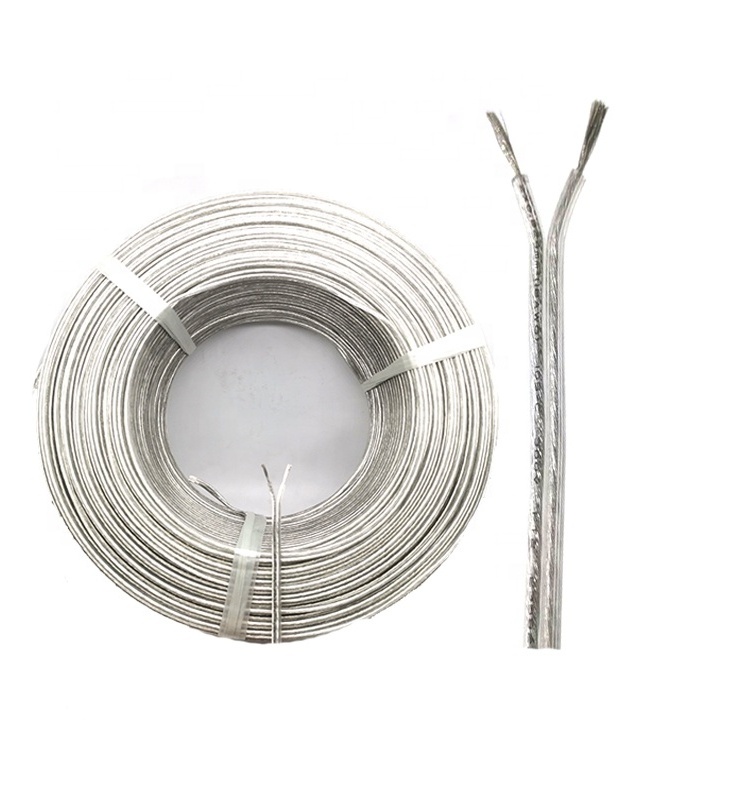 SPT-2 Transparent PVC Insulation Two Core Tinned Copper Flat Wire