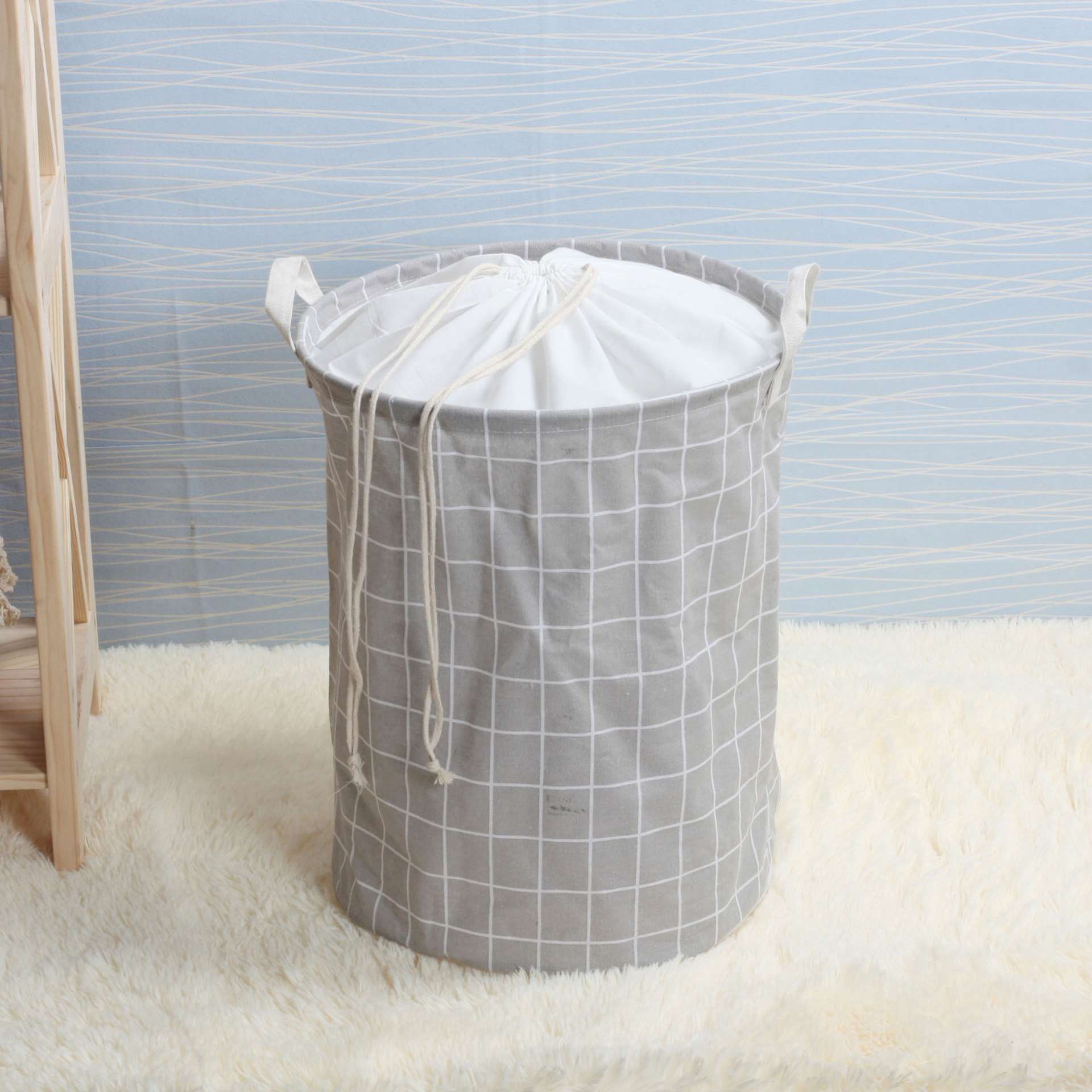 Factory Price Collapsible round Plastic Laundry Basket Foldable and Single Storage for Shoes in Various Specifications