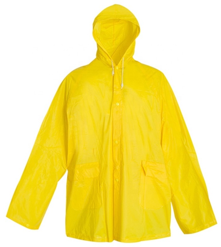 waterproof adult plastic red rain jacket