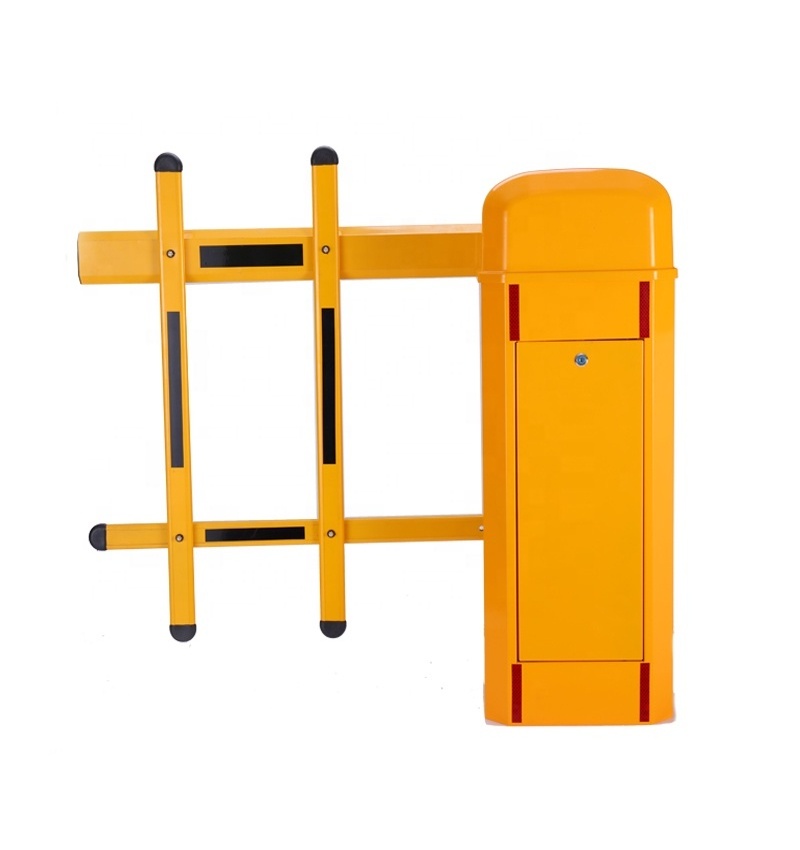 automatic parking barrier barrier gate with rubber boom 6 meters boom barrier