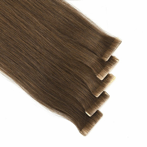 Double Drawn Injected Tape Hair Extensions Making Machine Invisible Skin Piano Color PU Weft