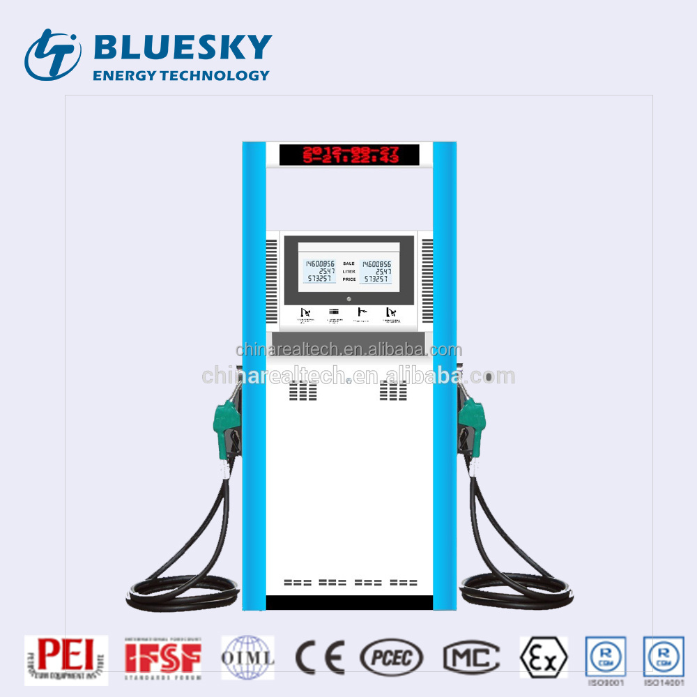 Bluesky Petrol Station Double Nozzle Fuel Dispenser With Tokheim Type Spare Parts