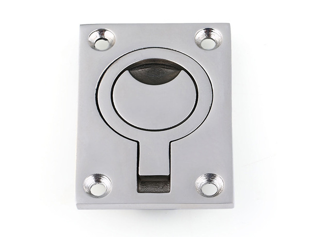 Boat Accessories Hatch Turning Lock Latch Lift Pull Ring Handle Marine Stainless Steel Lock