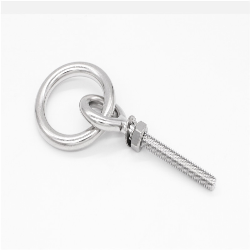 Stainless steel  304  eye bolt with double washer and nut