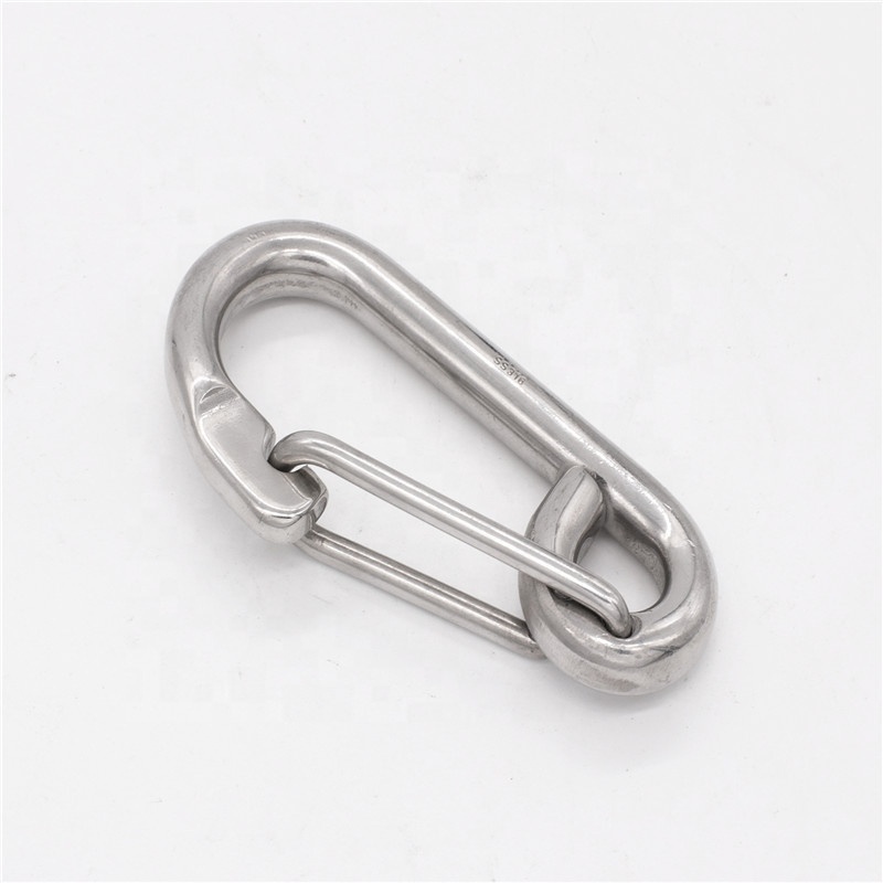 Stainless Steel 304 Outdoor Backpack Buckle Hook Pet  Double Ended Bolt Snap Hook