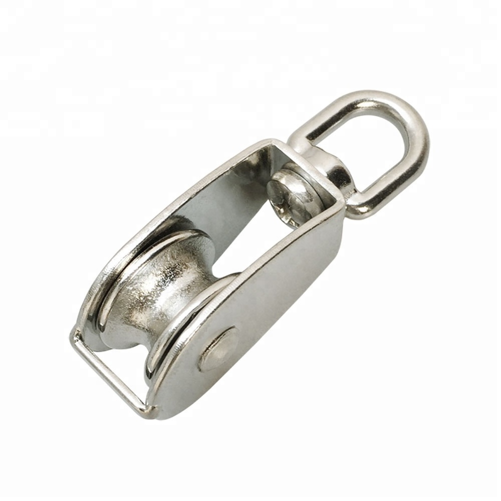 Stainless Steel Single  Pulley With Eye End Rigging Hardware Swivel Block