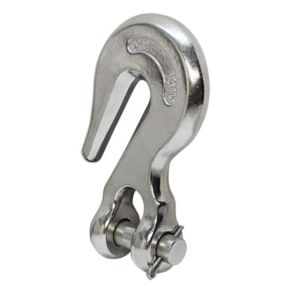 Lifting hook Stainless Steel Lifting Cargo Eye Hook Clevis Slip Hook