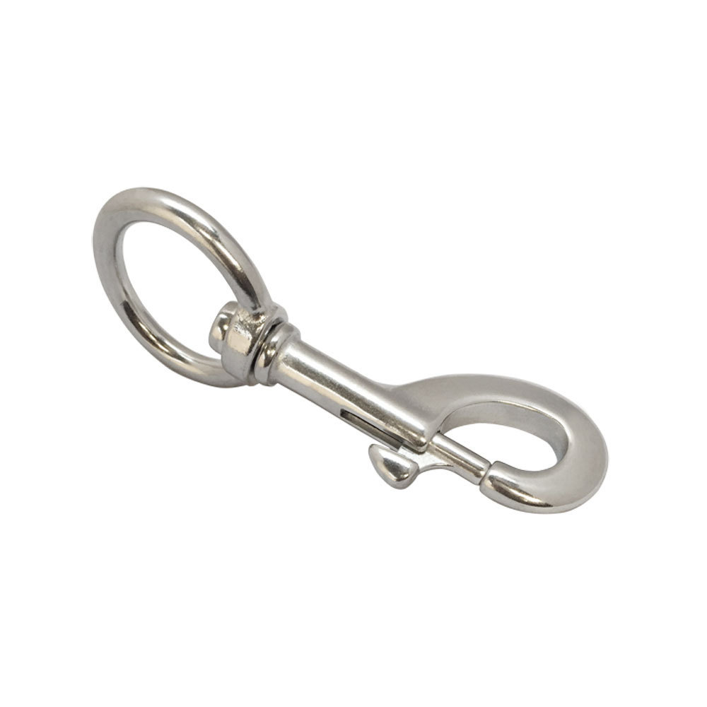 China factory Stainless steel swivel carabiner Marinated Hardware double end snap hook