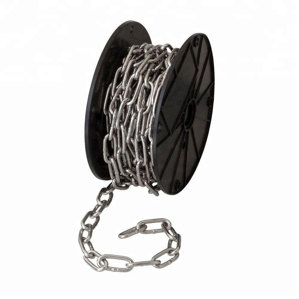 316 304 din766 link chain metal chain link stainless steel chain links