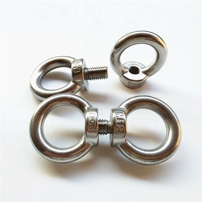 Stainless steel  304  eye bolt with double washer and nut