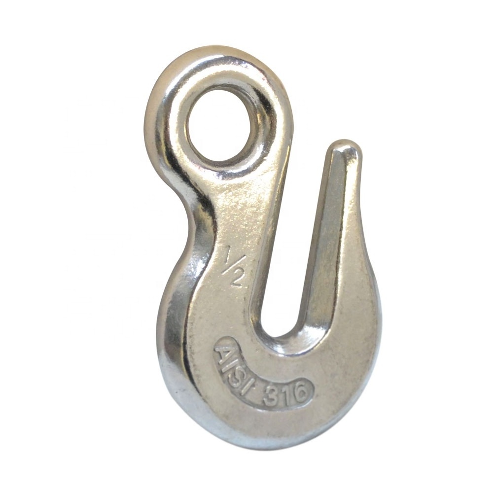 Lifting hook Stainless Steel Lifting Cargo Eye Hook Clevis Slip Hook