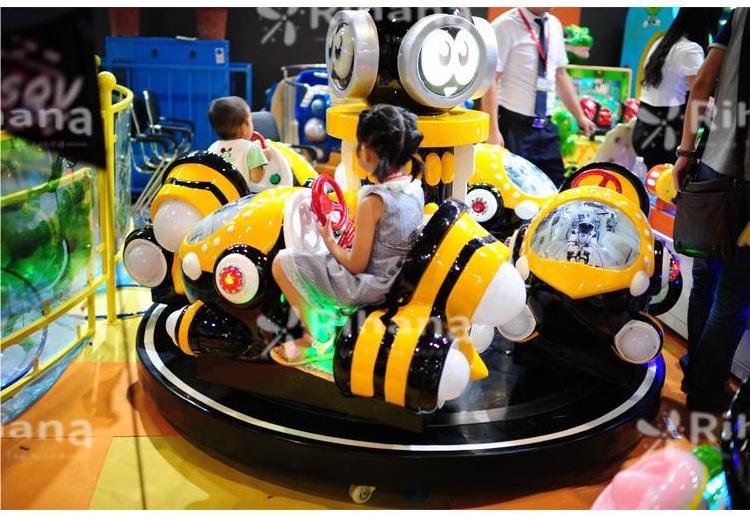 Shopping Mall Commercial Attraction Kiddie Rides carousel Rotation Small Plane Mini Aircraft Rides