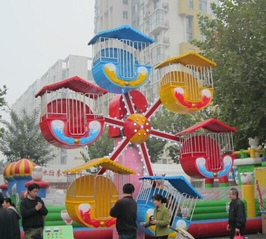 Factory Hot sales 2 Sides Mini Ferris Wheel Attractions Amusement Park Children Ferris Wheel For Shopping Center