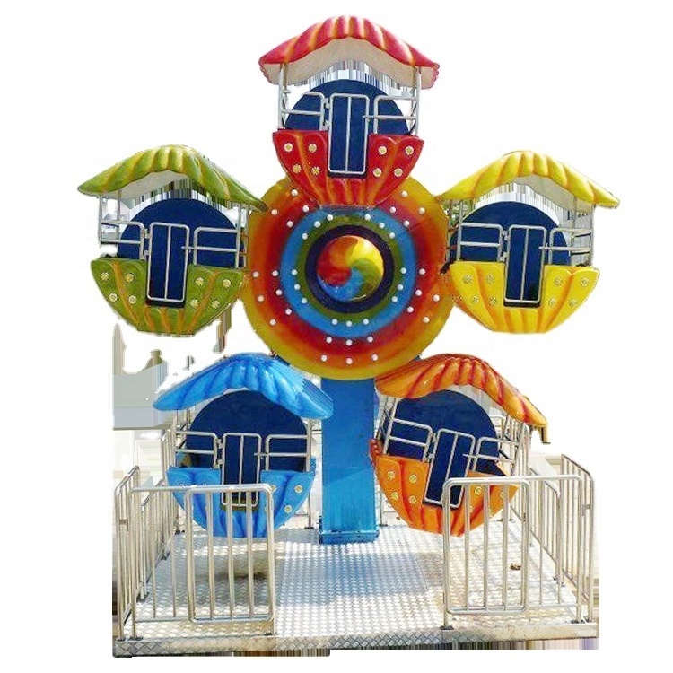 Outdoor Park Rides Antique Kids Interesting Children Playground Rides 5 Cabins Kids Mini Ferris Wheel For Sale