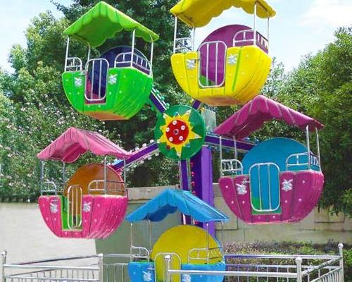 Outdoor Park Rides Antique Kids Interesting Children Playground Rides 5 Cabins Kids Mini Ferris Wheel For Sale