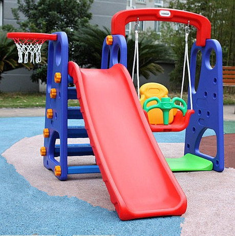 2023 Children's Indoor Plastic Slide-Thickened Toy Home Multi-function Children Combination Slide With Swing Set