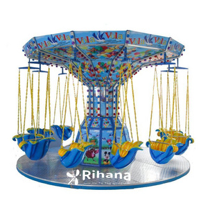 Outdoor internet celebrity amusement equipment with special theme children's rotary swing lift fairy tale flying chair for sale