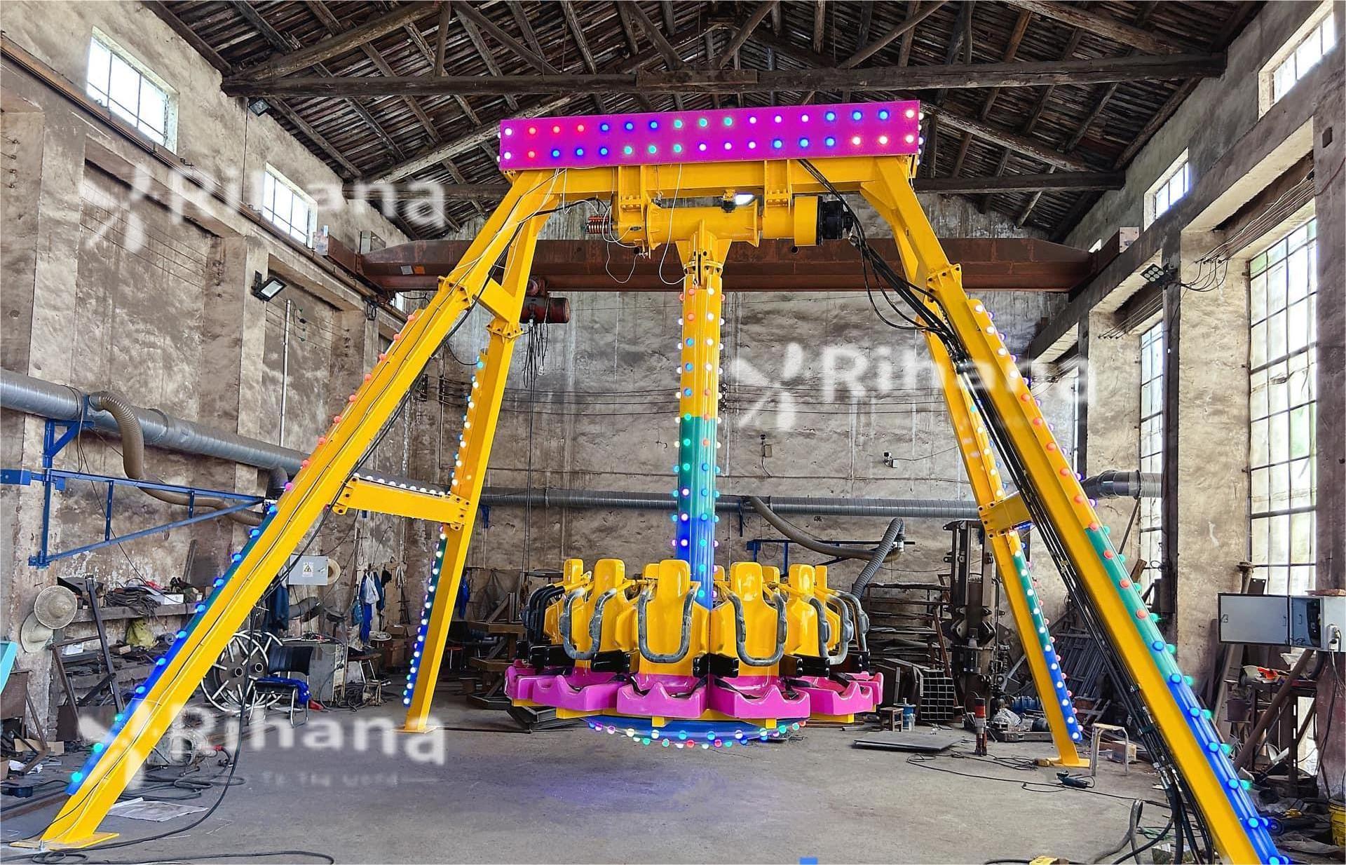 Outdoor Equipment Amusement Park Swing Game 12 Seats Mini Pendulum Ride For Sale