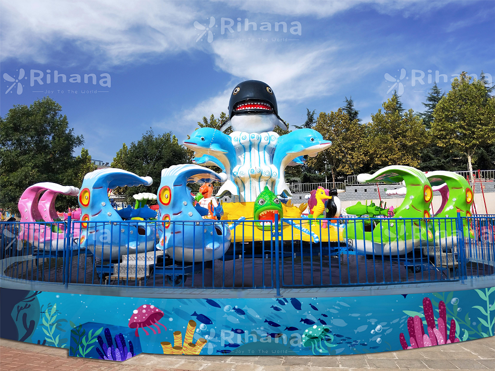 2023 Popular New Theme Rotating Shark Island Amusement Equipment for Sale