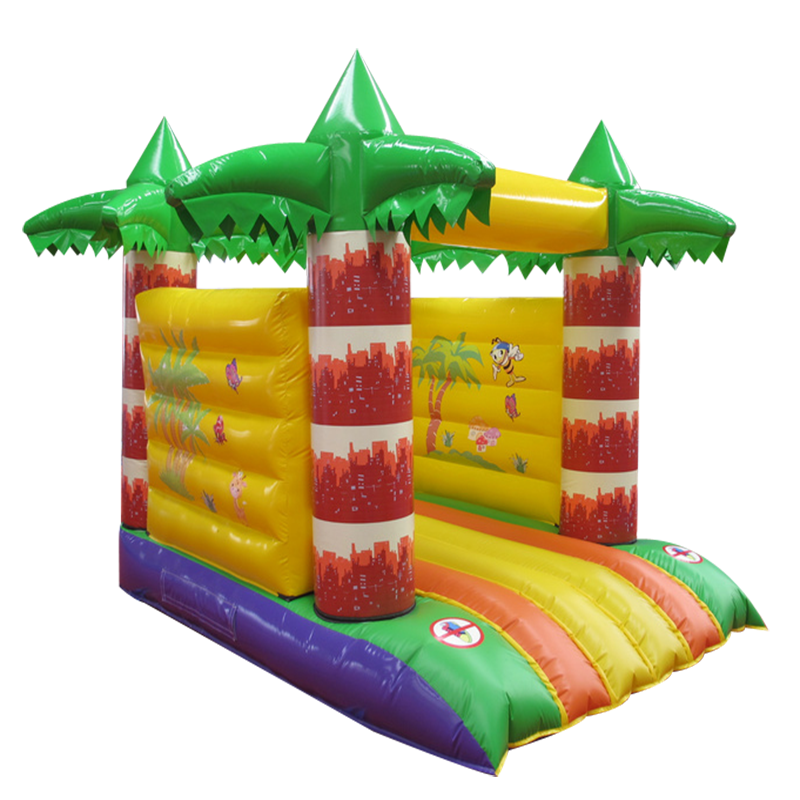 Small Children Jumping Products Outdoor Palm Tree Inflatable Trampoline Bouncy Castle For Home For Restaurant