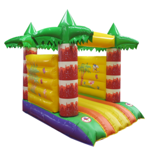 Small Children Jumping Products Outdoor Palm Tree Inflatable Trampoline Bouncy Castle For Home For Restaurant