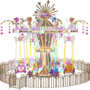 16 Seats Kids Amusement Park Equipment Swing Carousel Flying Chair Mini Carnival Fair Shopping Mall Center Rides