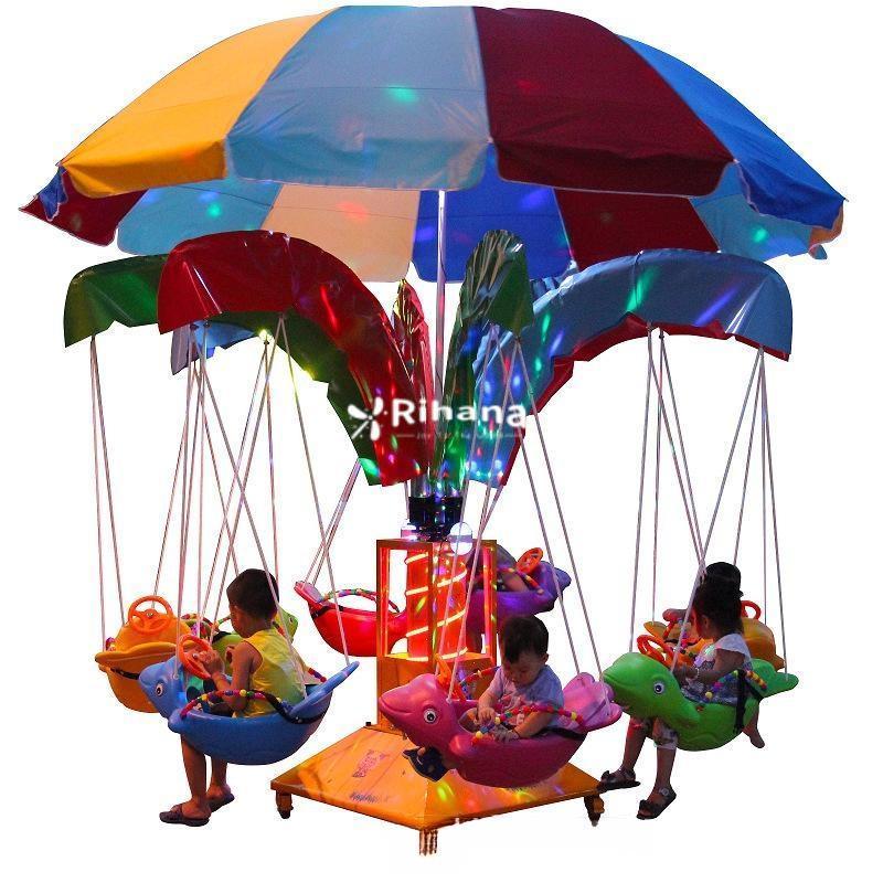 New 12-seat Small Flying Chair Project Flying Fish Chair Outdoor Commercial Amusement Equipment Air Lift Flying Chair For Child