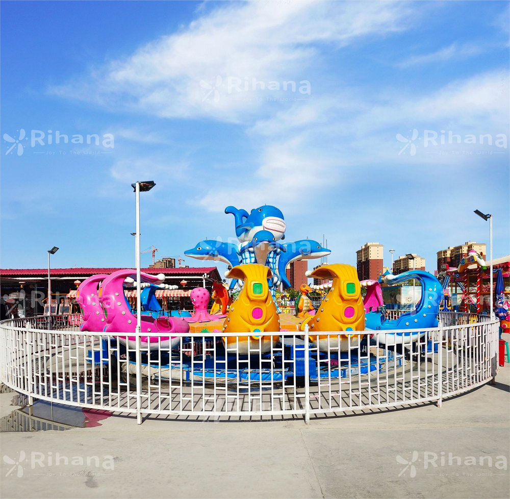 2023 Popular New Theme Rotating Shark Island Amusement Equipment for Sale