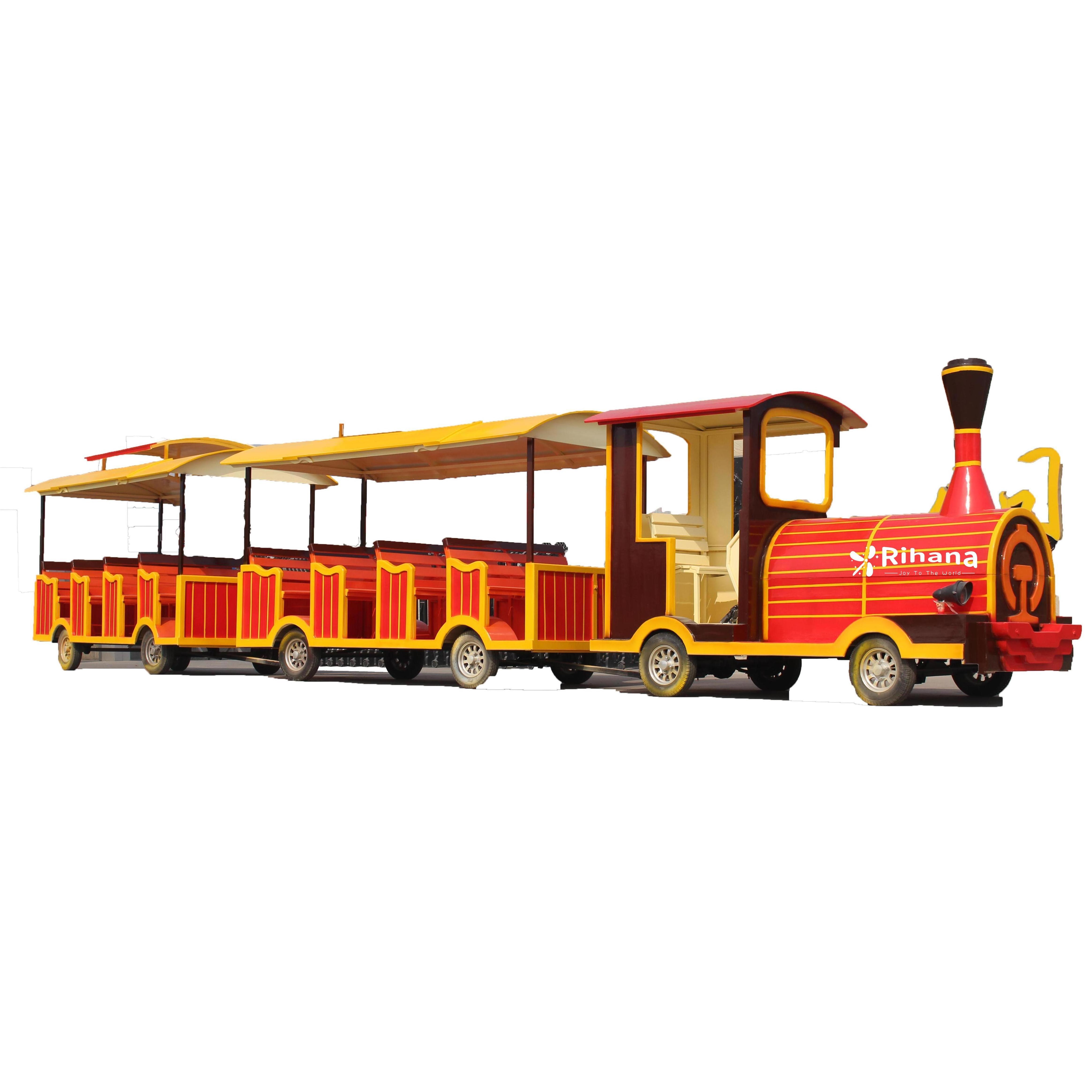 Top Seller Manufacture Amusement Park Children Electric Train Trackless Kids Train  For Sale