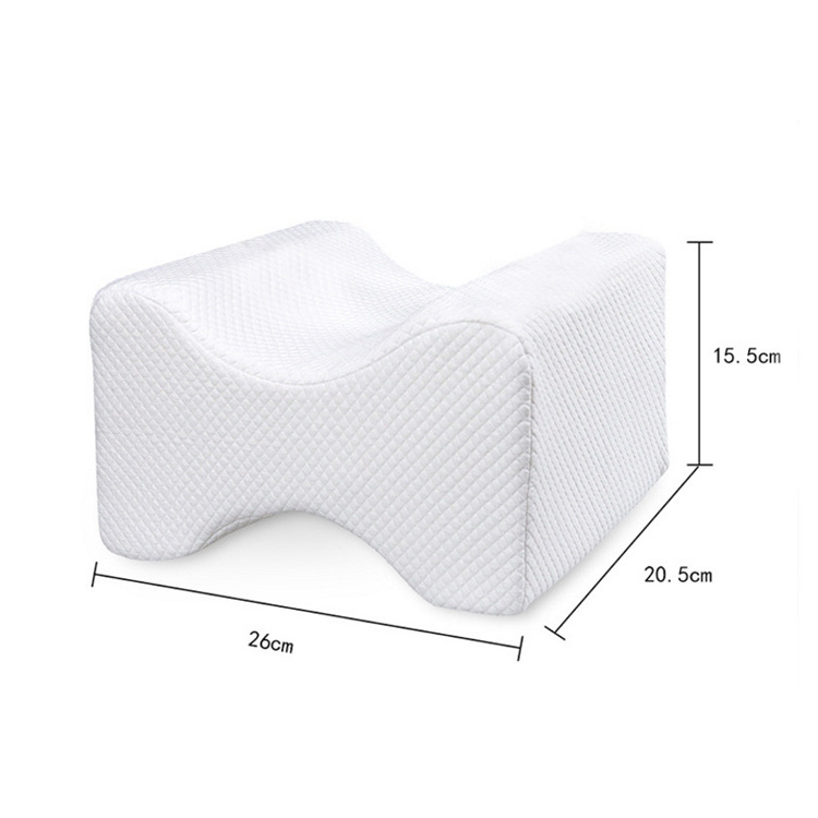 Memory Foam Contour Orthopedic Knee Pillow For Sciatica Relief,Back,Leg,Pregnancy,Hip And Joint Pain Physical Therapy Pillow