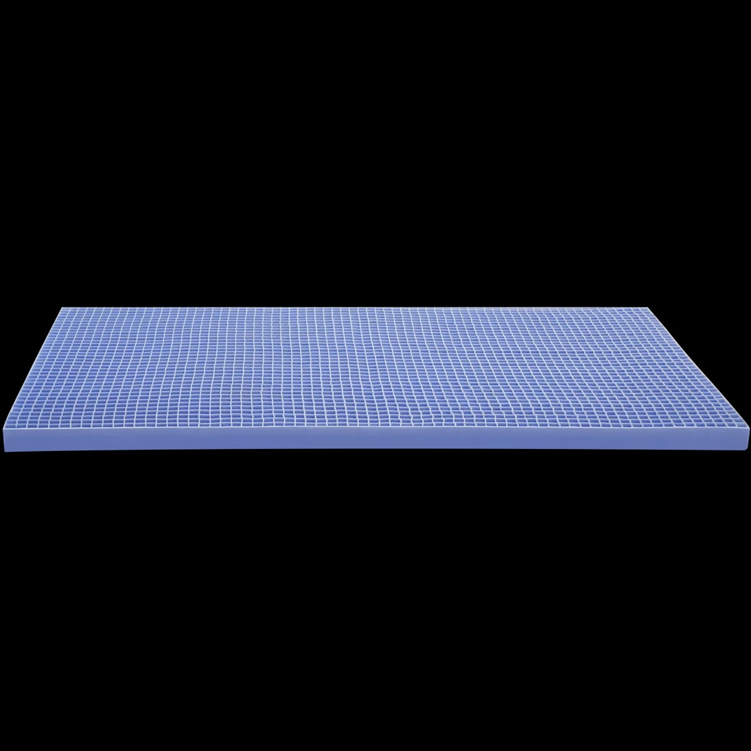 Durable Comfortable Gel Cooling Hyper Elastic Grid Folding TPE Mattress Toppers Queen Size Cooling Tpe Gel Grid Mattress Topper