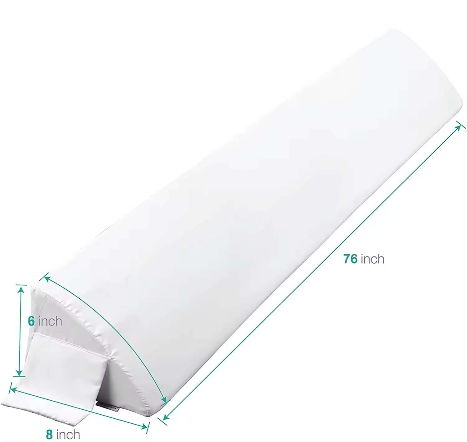 Factory Supply Bed Wedge Gap Filler Memory Foam Wedge Pillow For Headboard Gap Mattress Gap Filler