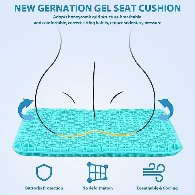 2023 New Design Washable Cooling Tpe Gel Pad Seat Cushion